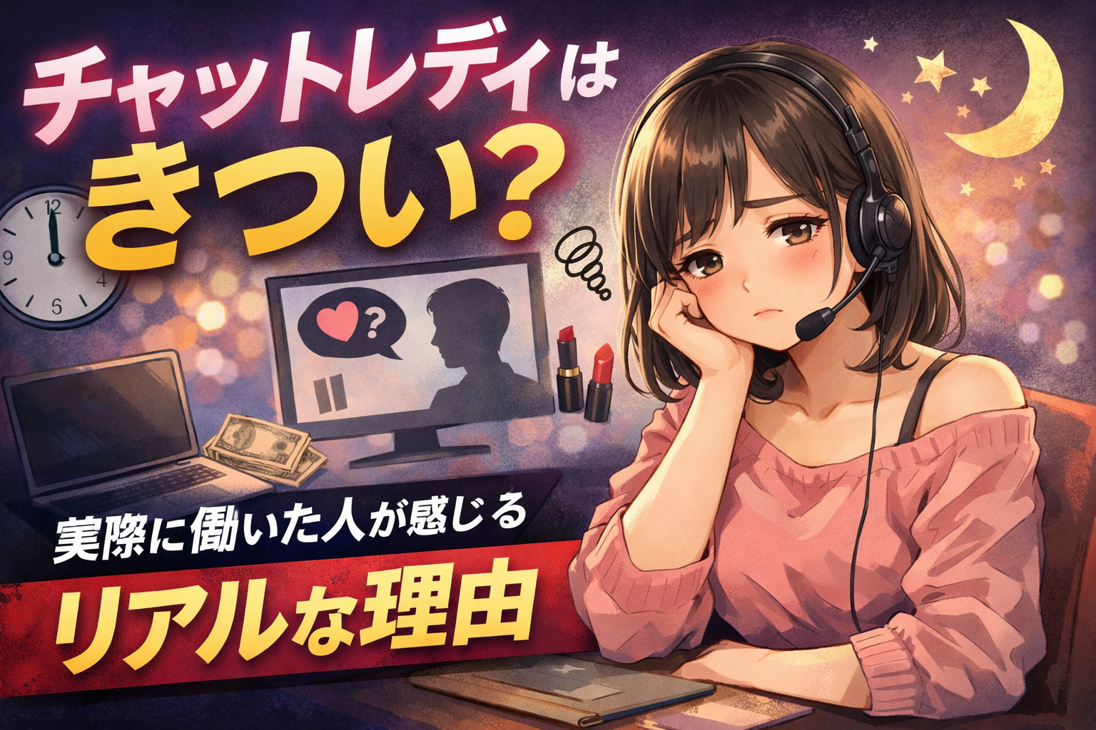 チャットレディで後悔する人はいる？実際に働いた人の体験と失敗しないポイント